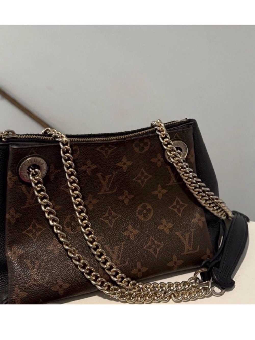 Louis Vuitton Monogram Surene BB Bag with Gold Chain Straps - Picture 4 of 13